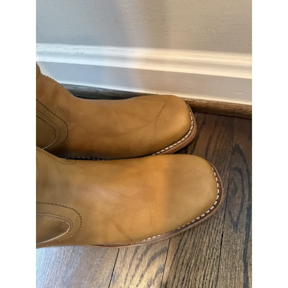 Frye Campus Banana Leather Tall Boots Women's Sz 9.5 $495 - Picture 13 of 16